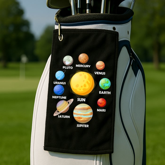 Solar System Planets Golf Towel