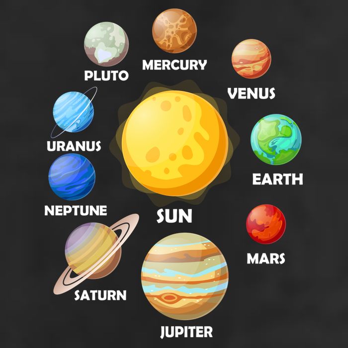 Solar System Planets Golf Towel