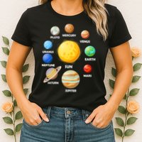 Solar System Planets Womens T-Shirt