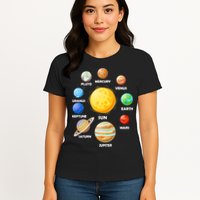 Solar System Planets Womens T-Shirt