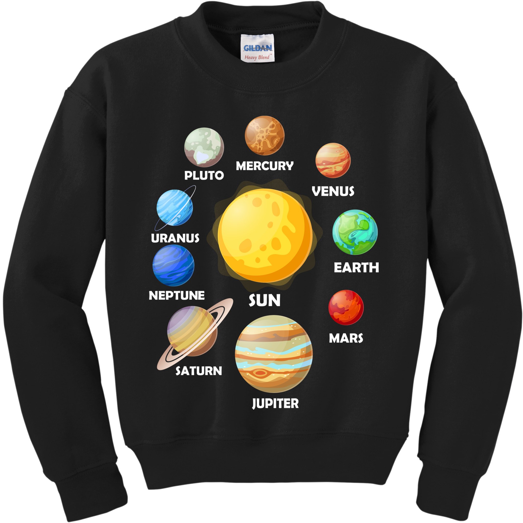 Solar System Planets Kids Sweatshirt