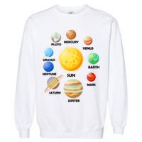 Solar System Planets Garment-Dyed Sweatshirt
