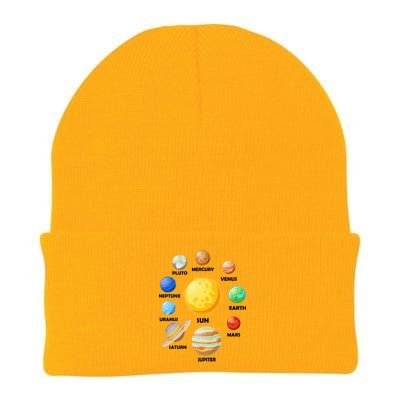 Solar System Planets Sun Mars Knit Cap Winter Beanie