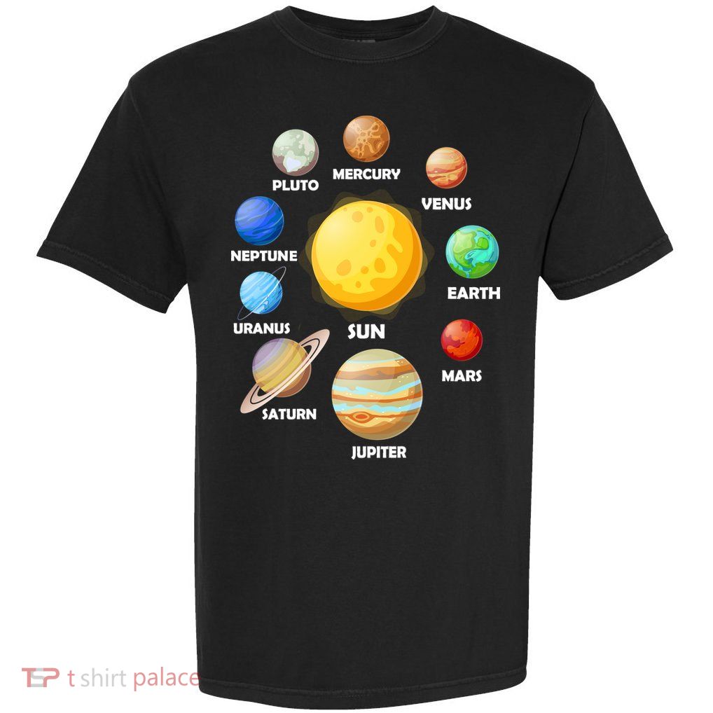 Solar System Planets Sun Mars Garment-Dyed Heavyweight T-Shirt
