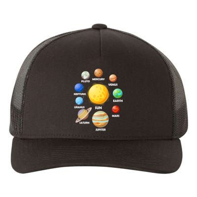 Solar System Planets Sun Mars Yupoong Adult 5-Panel Trucker Hat