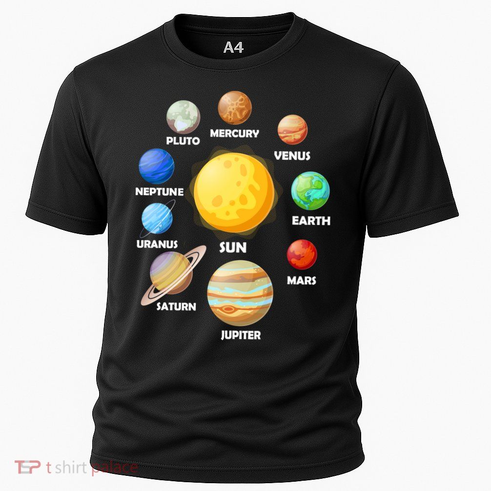 Solar System Planets Sun Mars Cooling Performance Crew T-Shirt