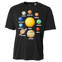 Solar System Planets Sun Mars Cooling Performance Crew T-Shirt