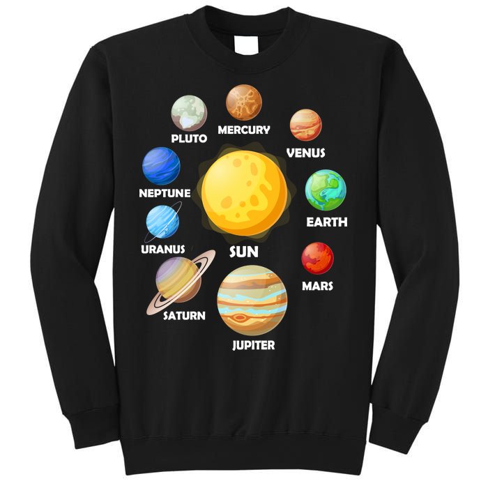 Solar System Planets Sun Mars Sweatshirt