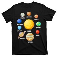 Solar System Planets Sun Mars T-Shirt