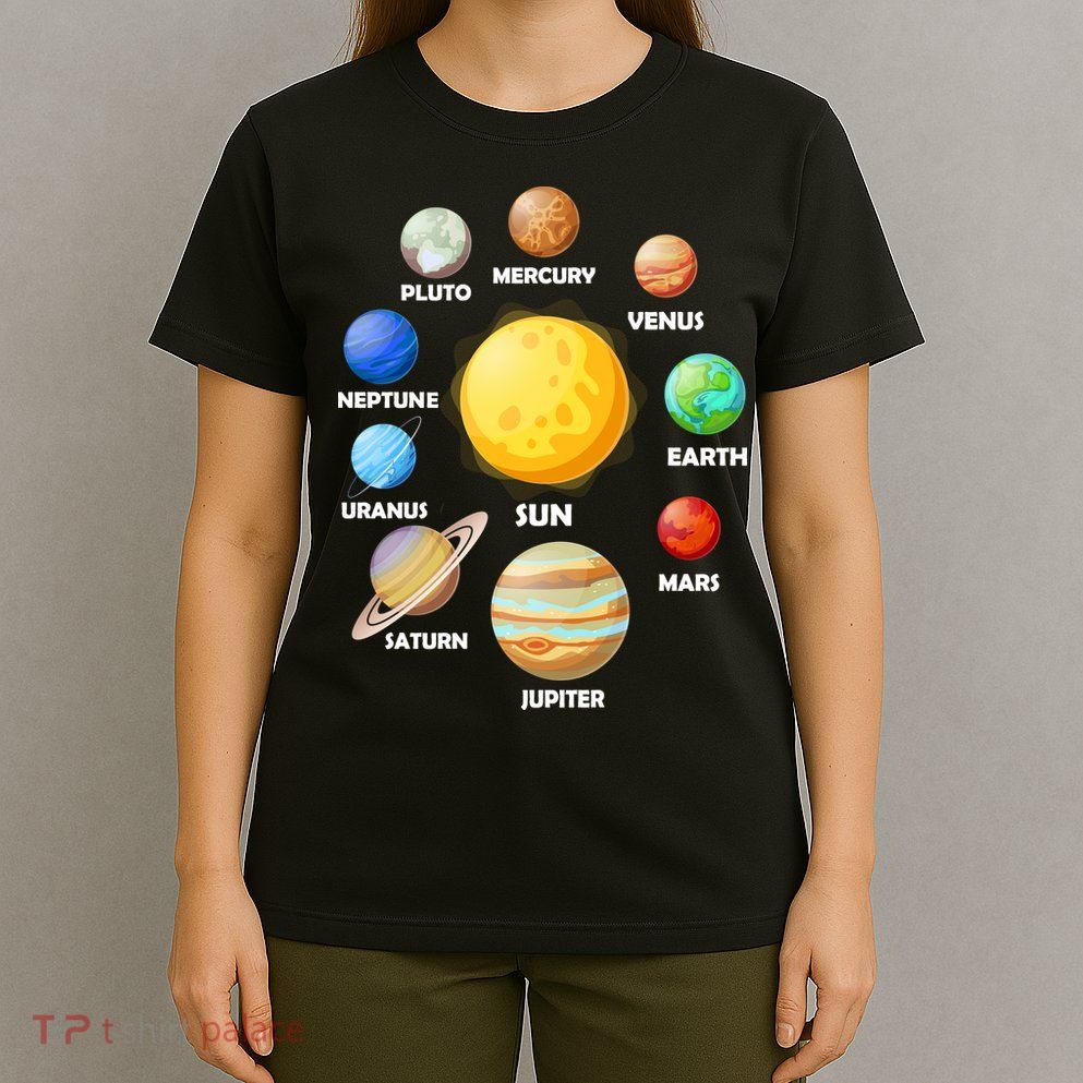 Solar System Planets Sun Mars T-Shirt