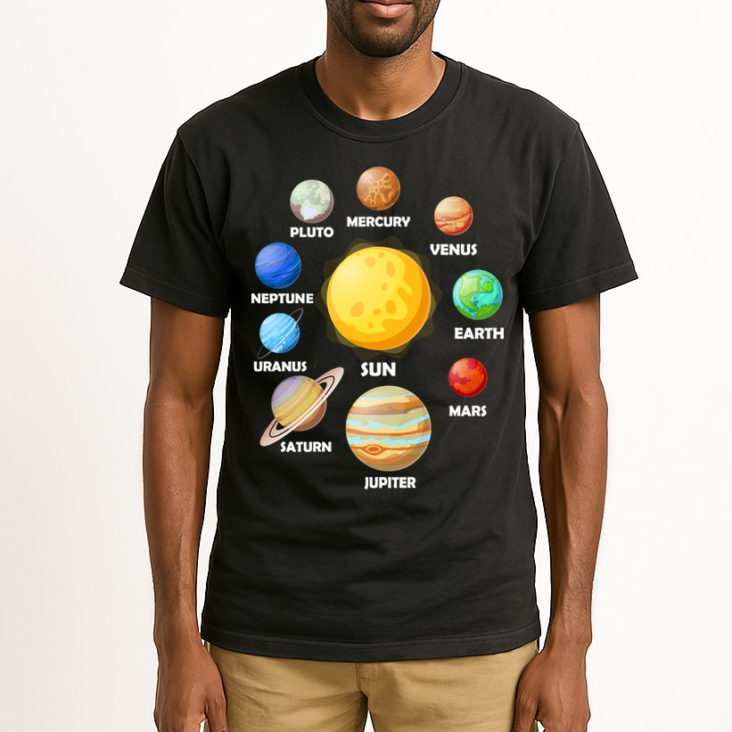 Solar System Planets Sun Mars Tall T-Shirt