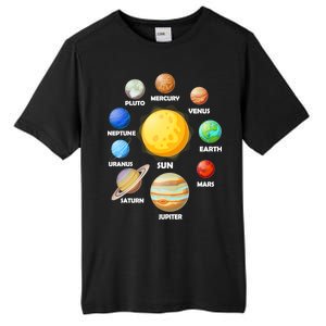 Solar System Planets Sun Mars Tall Fusion ChromaSoft Performance T-Shirt