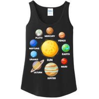 Solar System Planets Sun Mars Ladies Essential Tank