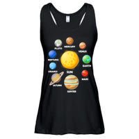 Solar System Planets Sun Mars Ladies Essential Flowy Tank