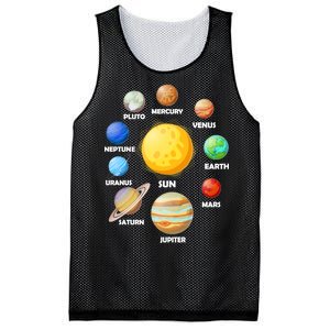 Solar System Planets Sun Mars Mesh Reversible Basketball Jersey Tank