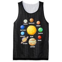 Solar System Planets Sun Mars Mesh Reversible Basketball Jersey Tank