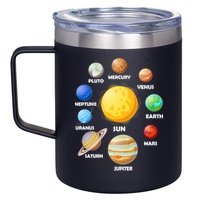 Solar System Planets Sun Mars 12oz Stainless Steel Coffee Mug
