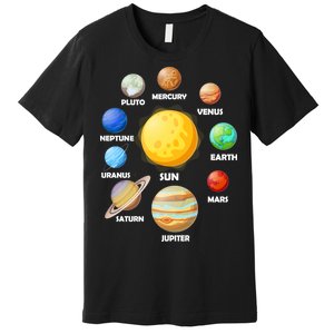 Solar System Planets Sun Mars Premium T-Shirt