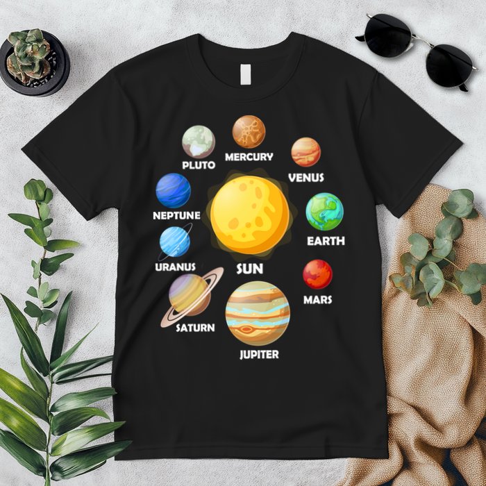 Solar System Planets Sun Mars Premium T-Shirt