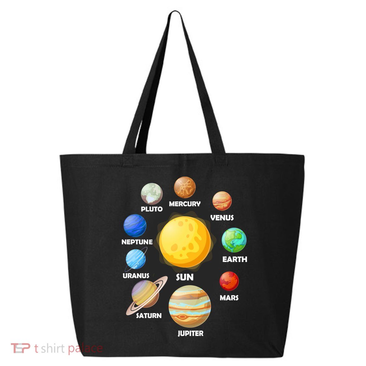 Solar System Planets Sun Mars 25L Jumbo Tote