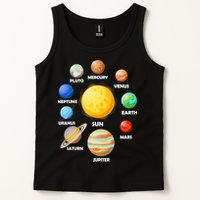 Solar System Planets Sun Mars Tank Top