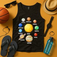 Solar System Planets Sun Mars Tank Top