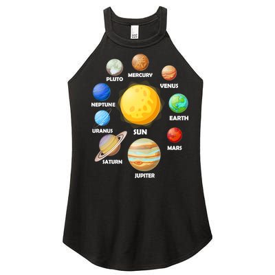 Solar System Planets Sun Mars Women's Perfect Tri Rocker Tank