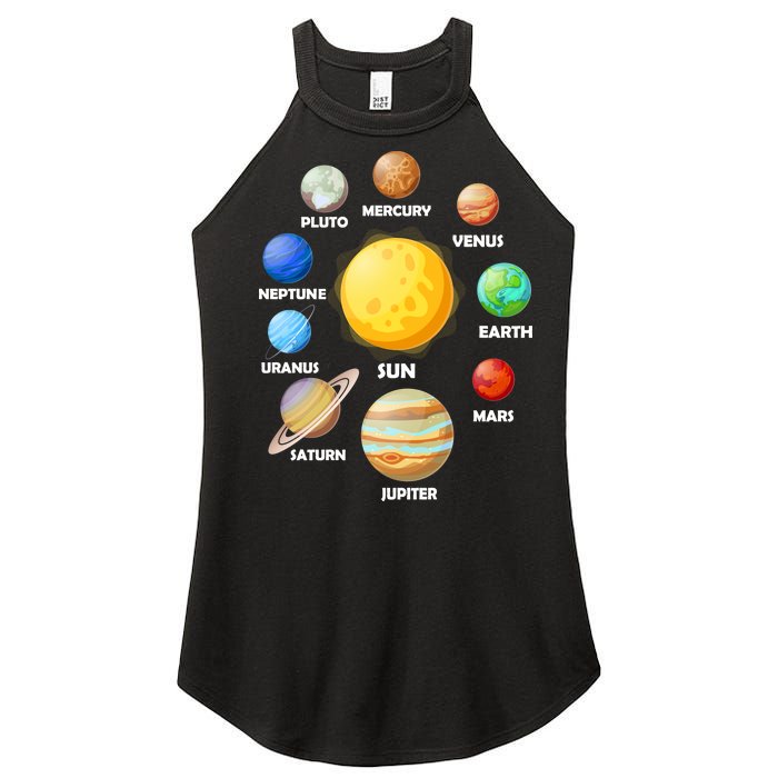 Solar System Planets Sun Mars Women's Perfect Tri Rocker Tank