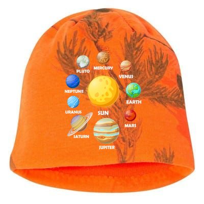 Solar System Planets Sun Mars Kati - Camo Knit Beanie