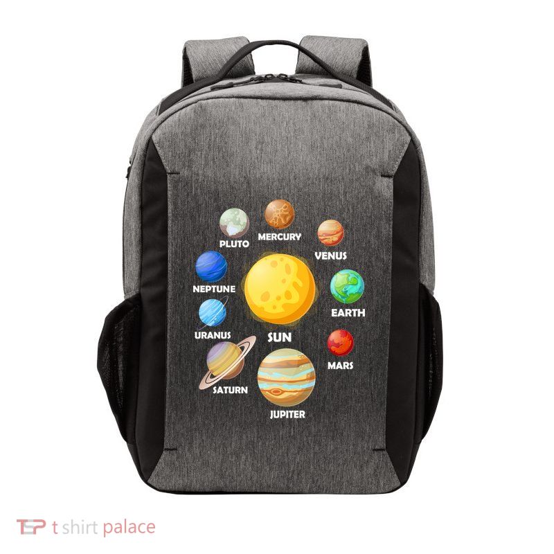 Solar System Planets Sun Mars Vector Backpack