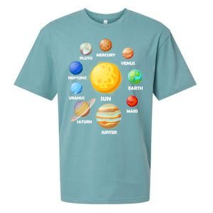 Solar System Planets Sun Mars Sueded Cloud Jersey T-Shirt