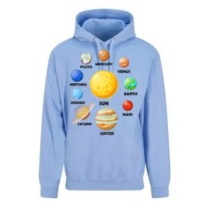 Solar System Planets Sun Mars Unisex Surf Hoodie