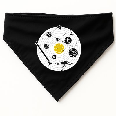 Solar System Vinyl Record USA-Made Doggie Bandana