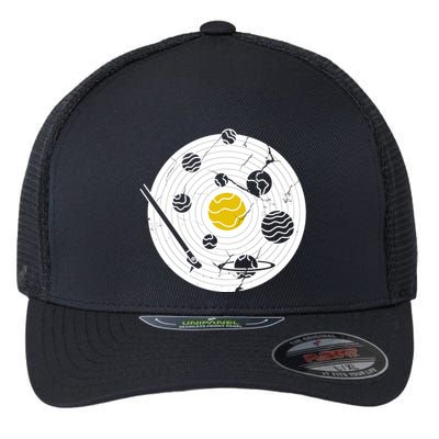 Solar System Vinyl Record Flexfit Unipanel Trucker Cap