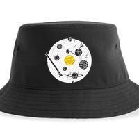 Solar System Vinyl Record Sustainable Bucket Hat