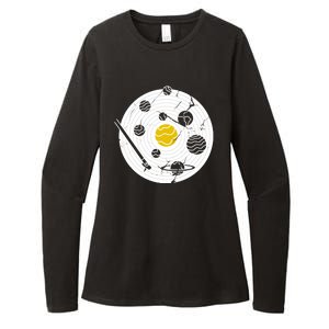 Solar System Vinyl Record Womens CVC Long Sleeve Shirt