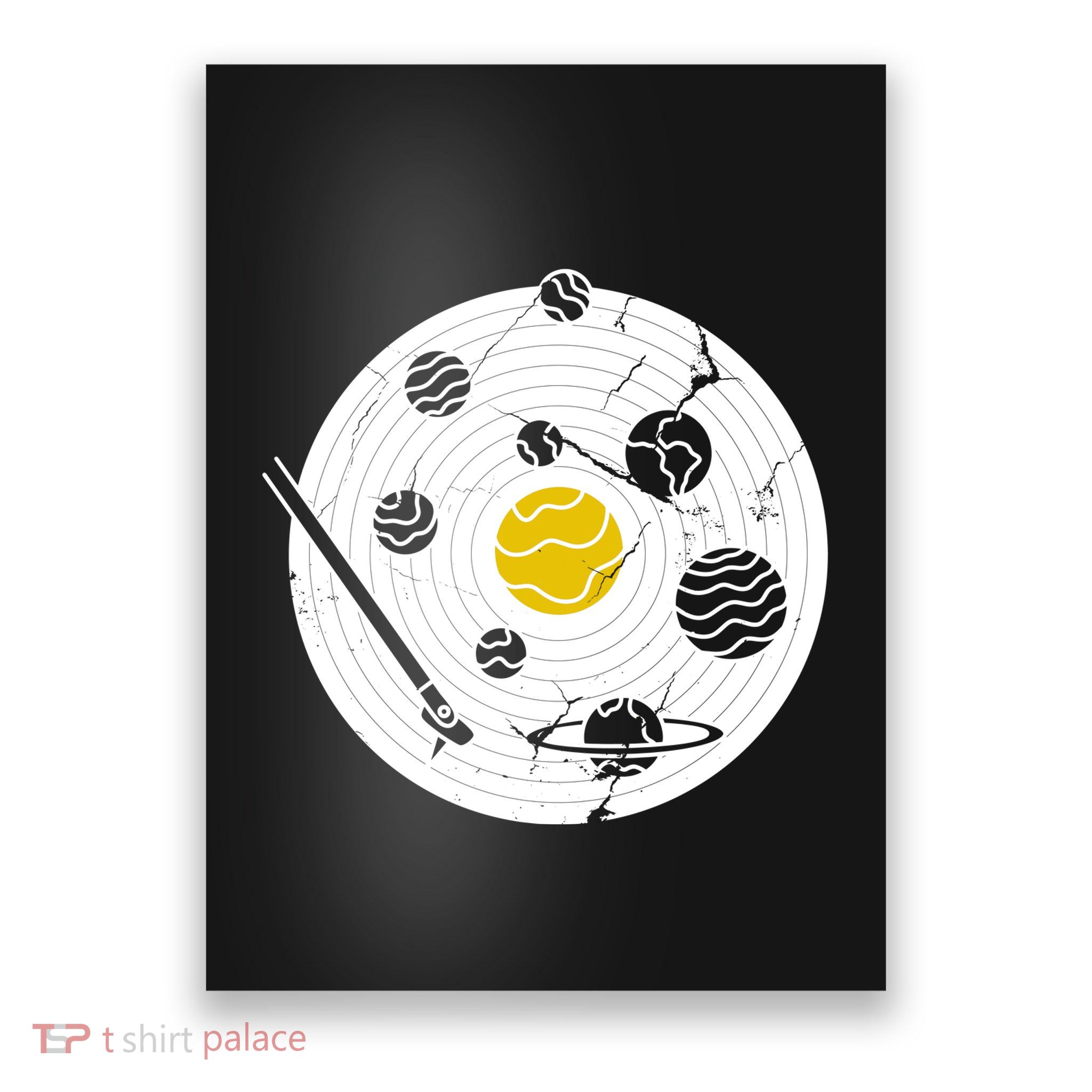 Solar System Vinyl Record Poster