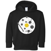 Solar System Vinyl Record Toddler Hoodie