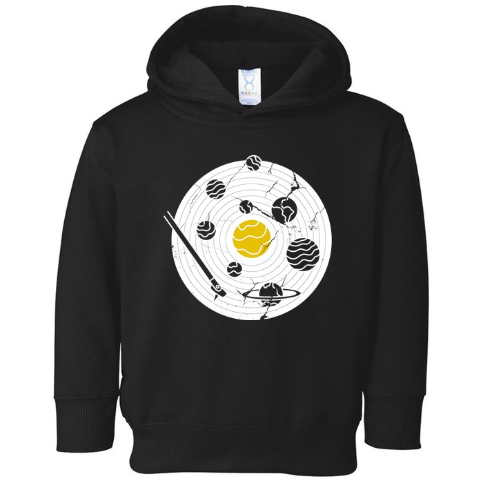 Solar System Vinyl Record Toddler Hoodie