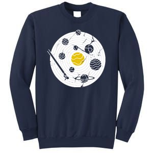 Solar System Vinyl Record Sweatshirt