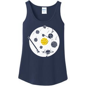 Solar System Vinyl Record Ladies Essential Tank