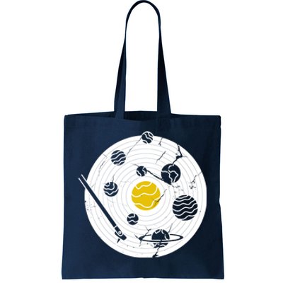 Solar System Vinyl Record Tote Bag