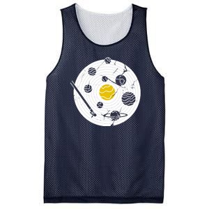 Solar System Vinyl Record Mesh Reversible Basketball Jersey Tank