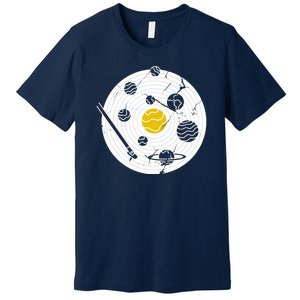 Solar System Vinyl Record Premium T-Shirt