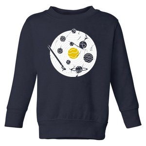 Solar System Vinyl Record Toddler Sweatshirt