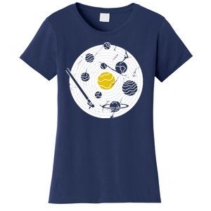 Solar System Vinyl Record Women's T-Shirt