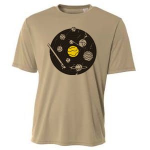 Solar System Vinyl Record Cooling Performance Crew T-Shirt