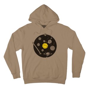 Solar System Vinyl Record Hoodie