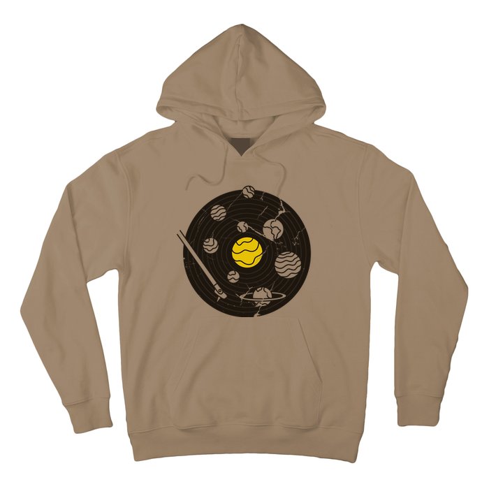 Solar System Vinyl Record Hoodie