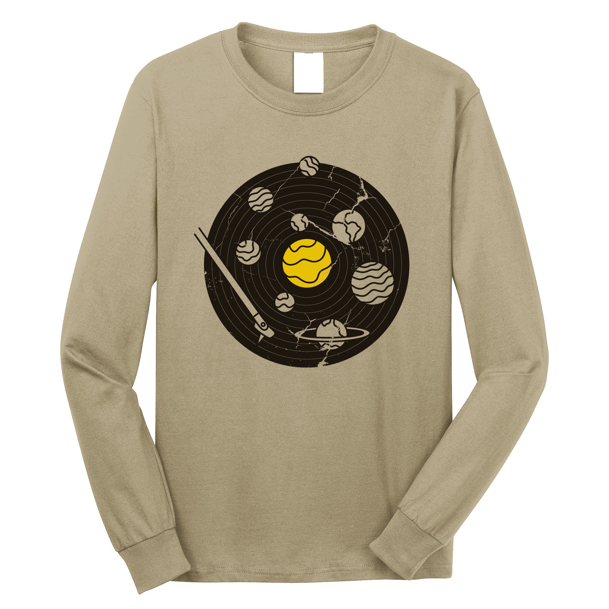 Solar System Vinyl Record Long Sleeve Shirt